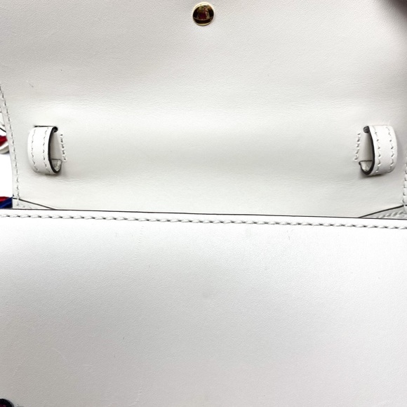 GUCCI Sylvie Calfskin Embroidered Shoulder Bag - Picture 12 of 15